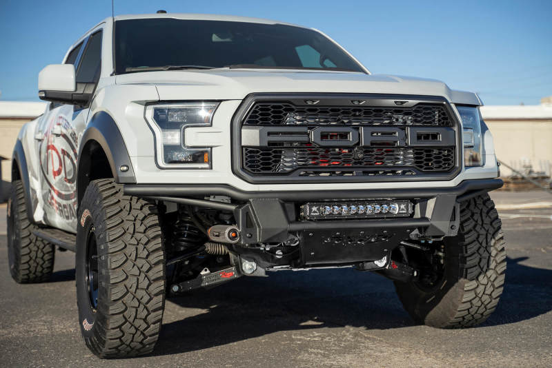 Ford F-150 Raptor Front Bumper - Addictive Desert Designs - ADD PRO Bolt-On - Hammer Black with Satin Black Panels - `17-`19